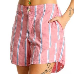 NWT Columbia Shorts Cotton Striped Performance Fishing Gear Women’s 14